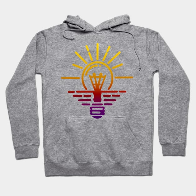 Sunset Light Bulb Hoodie by Shopject